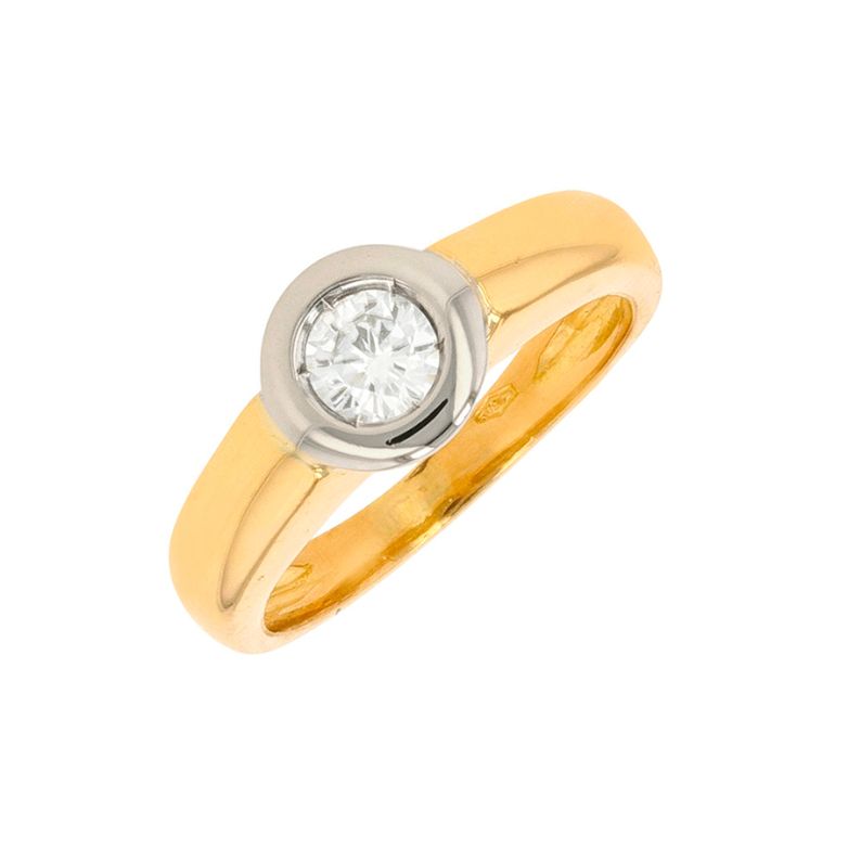 Bague diamant 0.23 carat 2 ors 4.54g Comme neuf -  reconditionné disponible sur Gemme Les Bijoux